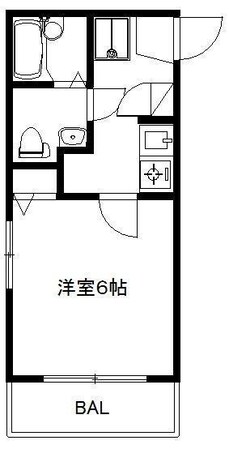 鶴瀬駅 徒歩5分 2階の物件間取画像